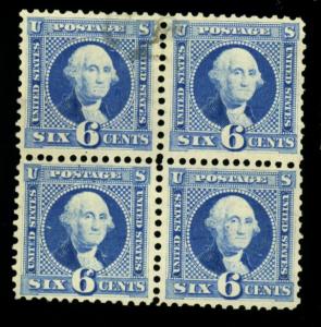 115P3 MINT Proof Block Reperf F-VF MInor stain tiny thin Cat$190