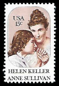 PCBstamps   US #1824 15c Helen Keller & Anne Sullivan, MNH, (18)