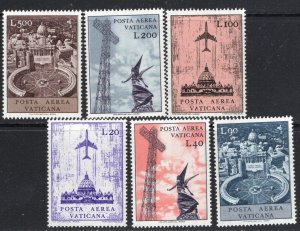 Thematic stamps VATICAN 1967 AIR 492/7 mint