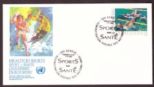 United Nations Geneva, First Day Cover, Sports