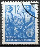 Germany DDR; 1953: Sc. # 160:  Used CTO No Signature Single Stamp +