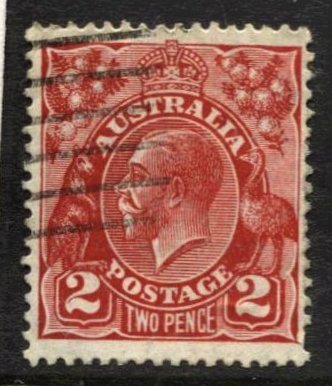 STAMP STATION PERTH Australia #71 KGV Head Used Wmk.203 - CV$0.90