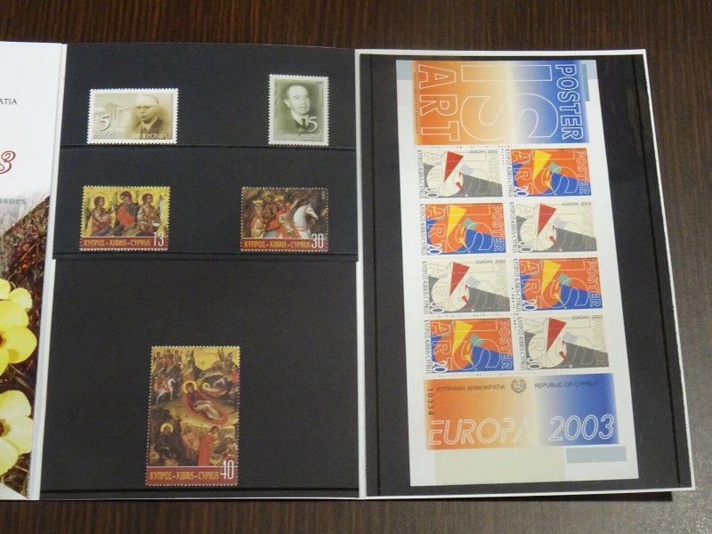Cyprus 2003 Commemorative Issues Official Book MNH VF