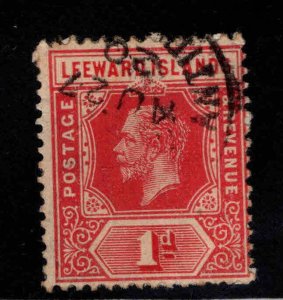 Leeward Islands Scott 48 Used KGV stamp Die 1