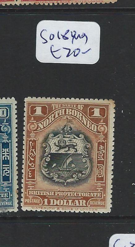 NORTH BORNEO (PP1201B) $1.00   ARMS LION SG 180   MOG