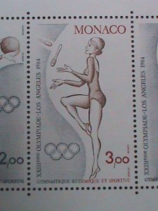 ​MONACO STAMP:1984 SC#1418 OLYMPICS GAME LOS ANGELES  MNH S/S SHEET