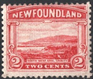 Newfoundland SC#132 2¢ South West Arm, Trinity (1923) MH*