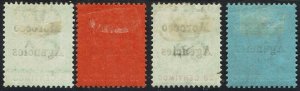 MOROCCO AGENCIES 1903 KEVII 5C - 25C WMK CROWN CA  