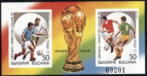 1989 Bulgaria 3799-800/B208b 1990 FIFA World Cup in Italy 18,00 €