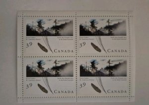 Canada 1990 Majestic Forests Of Canada  #1284a Souvenir Mini Pane Of 4. MNH