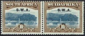 SOUTH WEST AFRICA 1927 TABLE MOUNTAIN 10/- PAIR