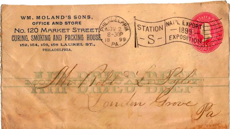 United States Expo Export 2c Washington Third Plimpton Envelope 1899 Philadel...