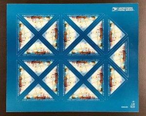 4136  Settlement of Jamestown  MNH 41 c sheet of 20  FV $8.20   Issued in 2007