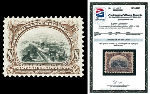 Scott 298 1901 8c Pan-American Issue Mint Graded VF 80 NH with PSE CERT