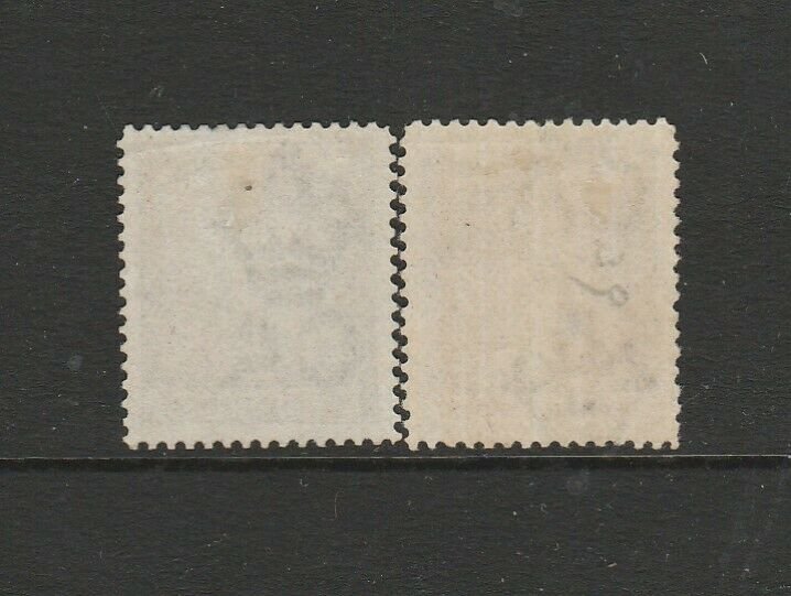 British Virgin Islands 1887/9 6d Both listed shades MM SG 38/9