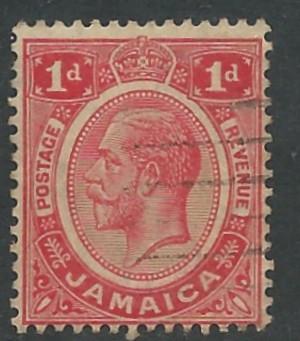 Jamaica # 61 George V   1d.  (1)  VF Used