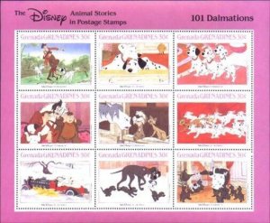 Disney Grenada-Grenadines MNH Sc 988 Animal stories 101 Dalmatians