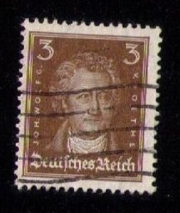 Germany, 3pf Scott #352 Used  Drk Bister F-VF