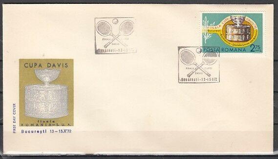 Romania, Scott cat. 2373. Davis Cup, Tennis issue. First day Cover. ^