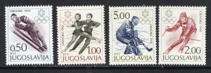 Thematic stamps YUGOSLAVIA 1968 WINTER OLYMPICS 1312/15 mint