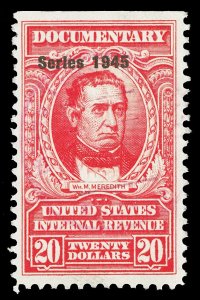 Scott R429 1945 $20.00 Dated Red Documentary Revenue Used F-VF