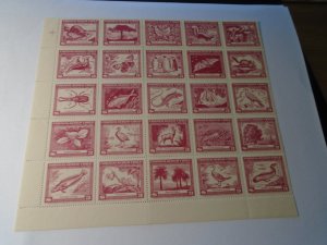 Chile  #  254-55/ C124  Mint LH/NH   Blocks of 25