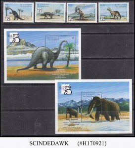 ST. VINCENT - 2000 AUSTRALIA '99 / DINOSAURS SET OF 4-STAMPS & 4-SHEETS MNH