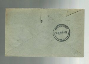 1934 FAith in Australia to New Zealand FFC First Flight Cover 