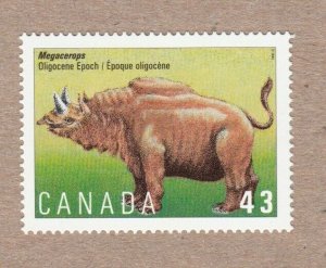 PREHISTORIC ANIMALS = MEGACEROPS OLIGOCENE EPOCH = Canada 1994 # 1530 MNH