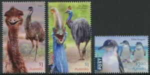 FLIGHTLESS BIRDS 2019 - MNH SET OF THREE (BL373)