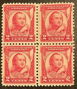 Scott#: 690 - General Pulaski Block of Four 1931 MNH OG - Lot 10