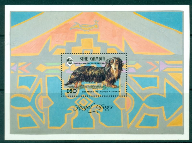 Gambia 1993 Royal Dogs MS MUH