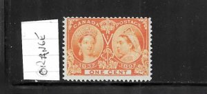 CANADA SCOTT #51 1897 JUBILEE ISSUE 1 CENT (ORANGE)  - MINT NEVER  HINGED