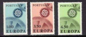 Portugal  #994-996  MNH  1967   Europa