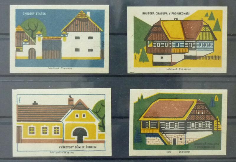 Match Box Labels ! architecture construction house houses GN3