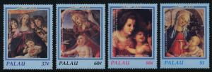 Palau 741-5 MNH Christmas, Art, Paintings