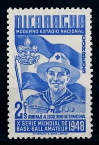 [66742] Nicaragua 1949 Scouting Jamboree Pfadfinder From Set MNH