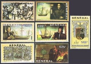 Senegal 932-938,MNH.Michel 1139-1145. Discovery of America-500,1992.Columbus.