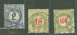 Switzerland #J2,J24,J27 Used Multiple