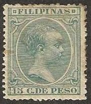 Philippines 171, mint, hinge remnant,  tiny thin.. 1896. (P67a)
