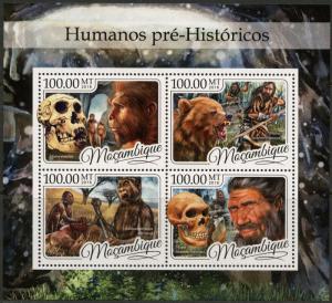 MOZAMBIQUE 2016 PREHISTORIC HUMANS SHEET MINT NH