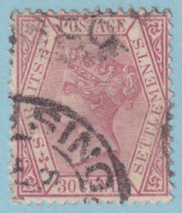 STRAITS SETTLEMENTS 55  USED - NO FAULTS VERY FINE! - SWQ