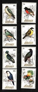 Aitutaki-Sc#323//331-eight unused NH Birds-1984-