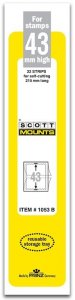 Scott Stamp Mounts Black 43x215mm