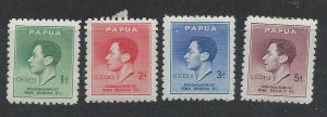 PAPAU NEW GUINEA SC# 118-21 VF OG 1937