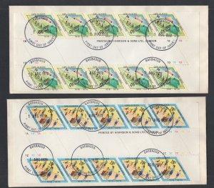 Barbados #479-82 blocks of  10 (1978 Scouting set) on non-cachet FDC