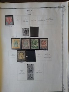 collection on pages Thailand 1900-31 CV $103