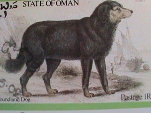 ​OMAN-1973 THE NEW FOUND LAND DOG-IMPERF-CTO S/S VF WE SHIP TO WORLD WIDE