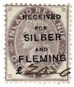 (I.B) QV Commercial Overprint : Silber & Fleming