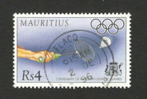 Mauritius- used stamp, Rs4 -olympics-sport